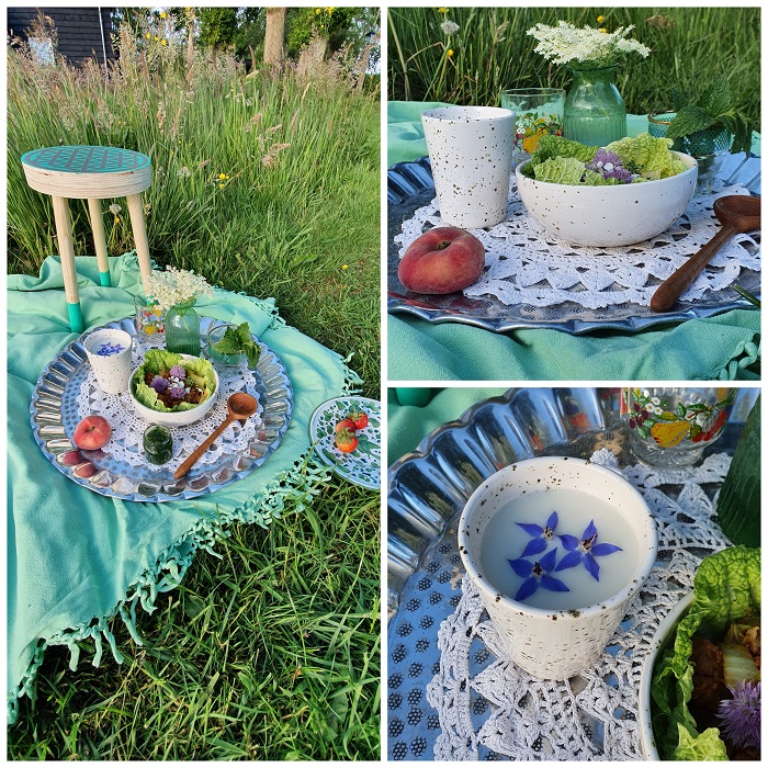 vakantie in eigen tuin - ontbijt