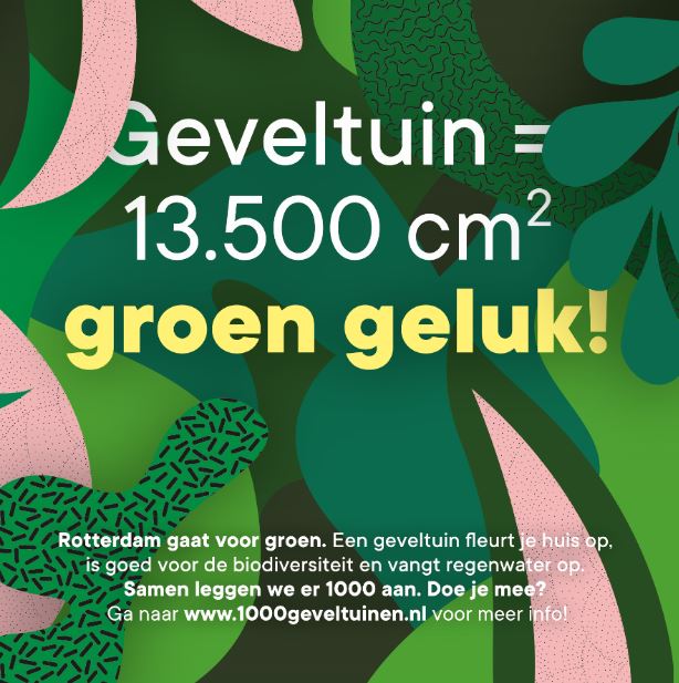 1000 geveltuinen in Rotterdam