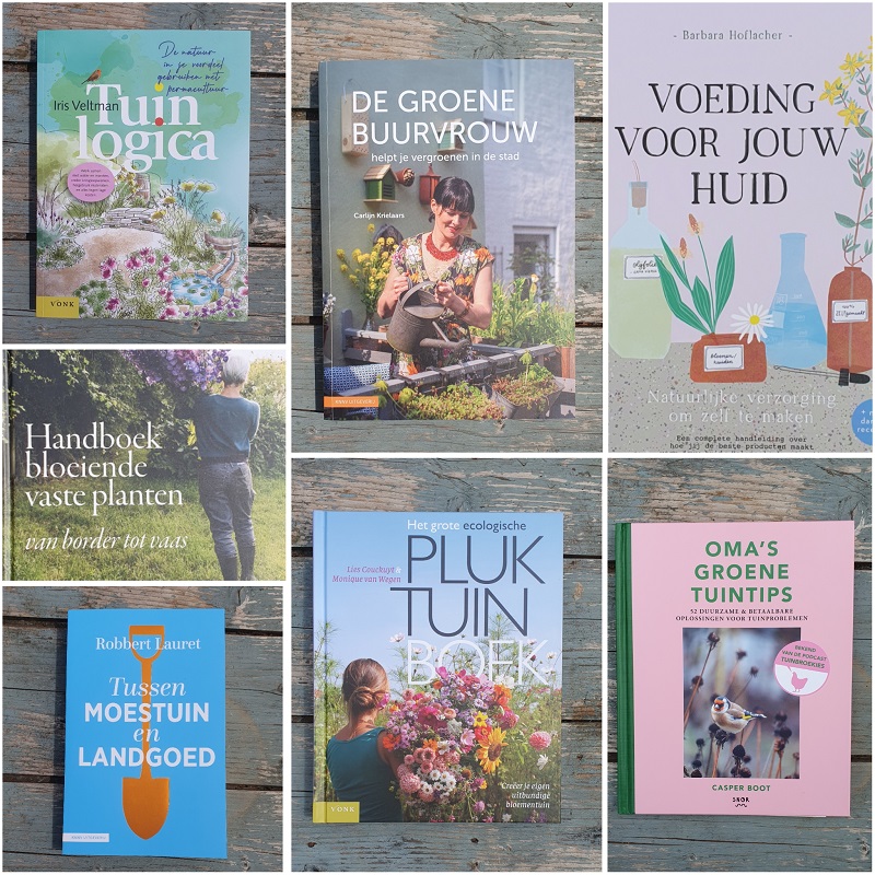 groene leesboeken en tuinboeken